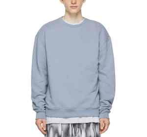 Sweat-shirt pour homme, manches longues, couleur unie, thermique, décontracté, polyester/coton, personnalisable, MOQ, exportation - Product Image 2