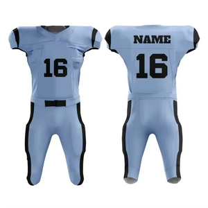 Diseño personalizado sublimado uniformes de fútbol americano de secado rápido transpirable de talla grande con mangas cortas Venta de calidad - Product Image 4