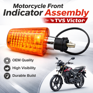 Conjunto de Intermitentes Delanteros para Motocicleta TVS Victor |   Luz indicadora de señal de giro, lámpara de repuesto OEM - Product Image 3