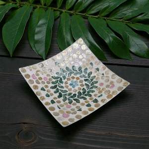 Eco Friendly Bohemian Style Mother of Pearl <b>Plate</b> for Sustainable Home Dining <b>Decor</b> and Table Serving From Vietnam - Product Image 1