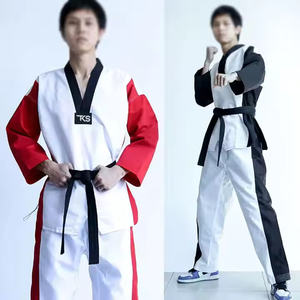 2025 Arts martiaux Taekwondo uniforme col en v adulte Taekwondo maître uniforme à vendre meilleure qualité Jiu Jitsu Kimono costume - Product Image 4