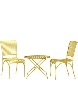Juego de mesa y silla de metal de calidad de remium para el hogar, conjunto de muebles de jardín para interior y exterior, bar y restaurante de hotel abierto en la encimera - Product Image 1