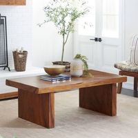 Table basse moderne en bois massif avec tables d'appoint gigognes Nouveau design pour la maison Mobilier de salon Ensemble de table centrale décorative