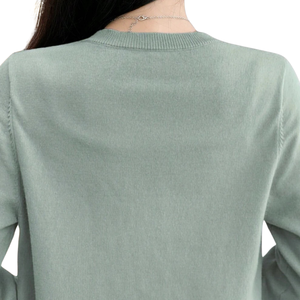 Cardigan en polyester 100 % uni pour femme, col rond, tricoté, boutonné sur le devant, manches longues, coupe classique, pour le printemps, l'automne et l'hiver - Product Image 5