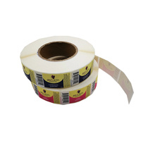 Autocollants ronds en plastique doré de 25 mm, autocollants à gratter, étiquettes, billets pour une utilisation promotionnelle, impression GH