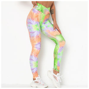 OEM ODM Pantalon de yoga taille haute personnalisé par sublimation Leggings de levage de fesses sans couture Collants d'entraînement de fitness et de gymnastique - Product Image 1