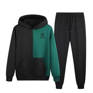 Conjunto Deportivo de 2 Piezas para Hombre, Sudadera con Capucha y Pantalones, 100% Algodón, Felpa Transpirable, Ligero, Hecho a Medida, Moda de Invierno - Product Image 1