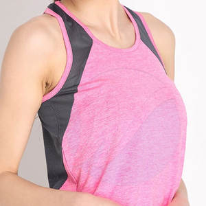 Camiseta sin mangas cómoda y transpirable de algodón/poliéster de 140 g para mujer, ropa deportiva informal, en stock - Product Image 5
