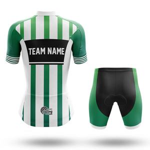 Maillot de cyclisme unisexe à fermeture éclair intégrale au design unique, en tissu Spandex/Polyester antibactérien et avec nom d'équipe personnalisé - Product Image 1