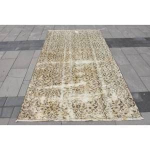 พรมขนสัตว์สีเบจแบบดั้งเดิม8.3ft 4.7 x งานเย็บแบบตุรกีพรมสี่เหลี่ยมผืนผ้าสำหรับห้องนั่งเล่นข้างเตียงห้องโถงยางพารา - Product Image 1