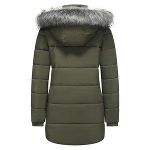 Fashionable Denim Puffer Jacket Unisex Breathable <b>Waterproof</b> <b>Warm</b> Outdoor Stand Collar Washed Vintage Style Winter Front Logo - Product Image 2