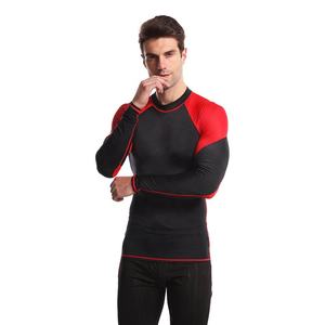 Camiseta de Compresión de Manga Larga para Hombre, Traje de Baño, Rashguard de MMA, Rashguard de Bjj, Tejido de Malla Lateral, Logotipo Personalizado, Sin Gi, para Correr - Product Image 2