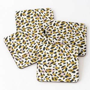 Juego de 4 piezas de estilo clásico de posavasos impresos de madera/madera de acacia, taza de té de la mejor calidad, alfombrillas y almohadillas para servir café, precio de venta completo - Product Image 1