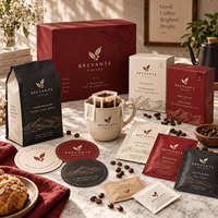 Coffret cadeau de café personnalisé AT PACK avec logo |   Boîtes et Sachets d'Emballage Premium pour Café Filtré, Idéaux pour Torréfacteurs, Cafés et Spécialités