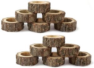 Porte-rond de serviette en bois de forme carrée Ustensiles de cuisine de qualité supérieure Vaisselle Articles décoratifs au coût le plus bas - Product Image 2