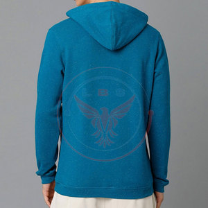 OEM Service Solid Customized Logo Winter <b>Men</b> <b>Half</b>-<b>Zip</b> <b>Fleece</b> Hoodies Cotton Blended Latest Design Made in Pakistan - Product Image 3