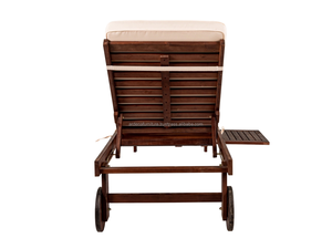 Chaises longues pliantes en bois massif modernes ARDENA avec mini table pour hôtel et villa, fabriquées en Indonésie - Product Image 5