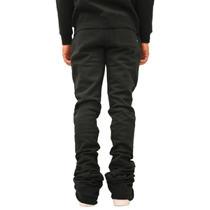 Baggy Utility Heavyweight Skinny Flare Venta al por mayor Jogger Pantalones de hombre Lavado Personalizado Unisex French Terry Stacked Sweat Pant - Product Image 4