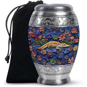 โกศโลหะทาสีด้วยมืออุปกรณ์บริการเชิงพาณิชย์โกศใส่ขี้เถ้าโกศสำหรับเผาศพ - Product Image 1