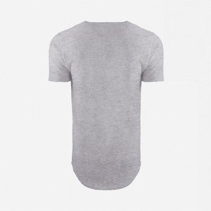 Camiseta Deportiva Premium para Hombre, Cuello Redondo, Ajustada, CVC, Gris, Talla Grande - Product Image 3
