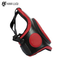 Protège-poitrine pour la boxe et le Muay Thai, protège-ventre respirant, confortable, personnalisable, en cuir, équipement de sport et de fitness