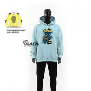 Unisex Armored Riding Hoodie Kevlar Lining Motorcycle Protective Hooded Sweatshirt - Product Image 2