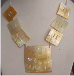 Fregona corte collar amarillo SEASHELL JOYERÍA Concha collar cuenta Motivo color amarillo - Product Image 4