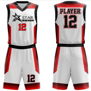 Sportswear Basketball Uniform Set Sublimation Sleeveless <b>Adult</b> Team Basketball Uniform <b>Kit</b> With Team Name - Product Image 3