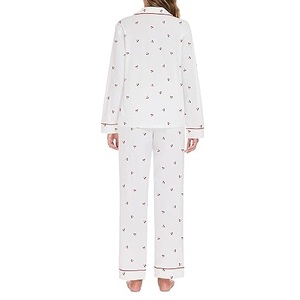 Ensemble de pyjama décontracté pour femme 2026, le plus vendu, en tissu éponge microfibre de bambou, confortable, à taille élastique, à manches, pour la maison, coloré - Product Image 6