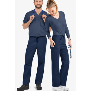 Ropa DE TRABAJO tela elástica enfermera médica hombres mujeres Hospital salud Scrubs uniforme profesional - Product Image 4