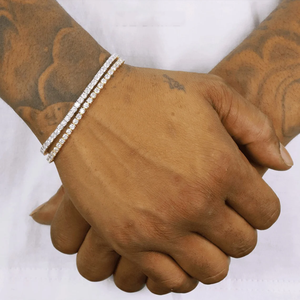 Fashion Jewelry Hip Hop <b>Chain</b> Moissanite Diamond Bracelet 925 Sliver White Gold <b>Cuban</b> <b>Chain</b> - Product Image 4