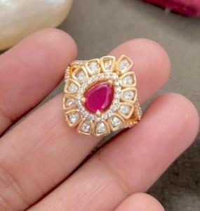 Elegante Moissanite Doublet Anillo ajustable de calidad premium para boda Fiesta de compromiso y para mujer - Product Image 2