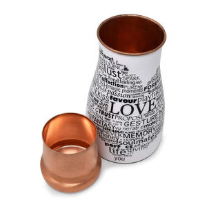 Decoración de dormitorio Botella de agua de cobre Meena Diseño impreso Fuente de sensación de corazón Tarro de agua atractivo Calidad Premium Precio más bajo - Product Image 4