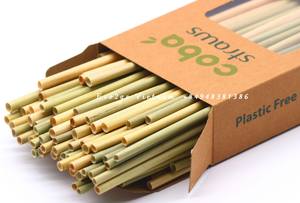 MEILLEUR PRODUIT 2025 Pailles d'herbe écologiques Pailles à boire en herbe jetables, entièrement naturelles et biodégradables, emballage personnalisé - Product Image 2