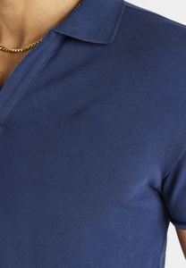 Diseño de logotipo personalizado de alta calidad, cuello vuelto liso de algodón de manga corta para camiseta Polo, camiseta de Golf en blanco de punto - Product Image 4