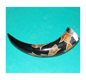 Ensemble de chopes à boire viking authentiques, polies, design amour, forme naturelle portable, souvenir pour bière et miel - Product Image 5