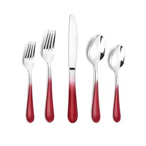 <b>Grey</b> Combo Cutlery <b>Set</b> Modern Painted Finishing with Multiple Size and Shaped Designs Flatware <b>Sets</b> - Product Image 5