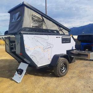 Mini Caravana Híbrida Todoterreno con Techo Elevado, Remolque Plegable, Estándar Australiano, Inodoro para Camping, Suspensión Independiente - Product Image 1