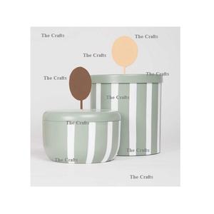 Ensemble de deux boîtes à dattes et fruits secs de différentes tailles, en fer, pour mariage, maison et restaurant. - Product Image 1