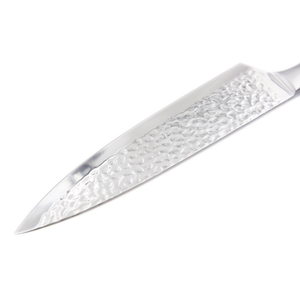 Venta caliente 2025 nueva llegada 8 pulgadas mango de madera Pakka patrón de martillo cuchillo de Chef cuchillo de cocina de acero inoxidable de alta calidad - Product Image 6