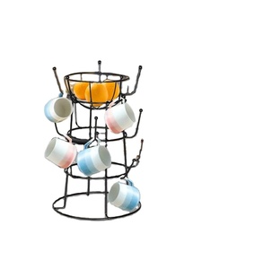 New luxury design metal mug stand coffee mug holder for home kitchenware hotel <b>tabletop</b> kitchen counter made in india wholesale - Product Image 1