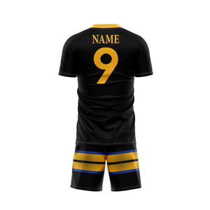 Uniforme de football personnalisé sans couture 2025 séchage rapide polyester respirant col en V sublimé chaussettes sac sports d'hiver conception personnalisée - Product Image 4
