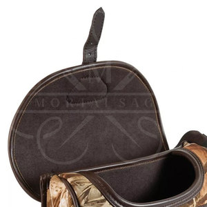 Estuche para bolso de cartucho de cuero Premium para mujer 100-125 Conchas Clay Jungle Style Canvas con estuche para bolsa de munición para seguridad para caza - Product Image 5