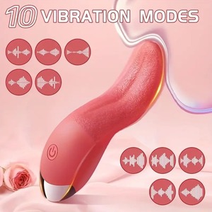 G Spot clitoride simulazione masturbatore vibrante vaginale orgasmo artefatto lingua realistica leccare <span class=keywords><strong>vibratore</strong></span> del sesso per le donne - Product Image 3
