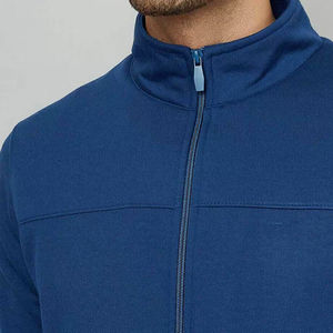 Survêtements d'hiver à fermeture éclair en coton pour hommes, vêtements de rue respirants à séchage rapide, Offre Spéciale à capuche imprimée à motif solide - Product Image 3