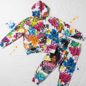 Conjunto Deportivo Personalizado Estilo Y2K para Mujer, Sudadera con Capucha de Terciopelo Sólido por Encima de la Rodilla, Pantalones Deportivos, Estilo Vintage de los 90, Sudadera de Algodón Ajustada - Product Image 2