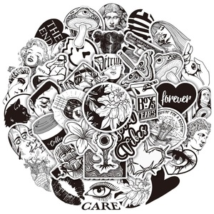 Autocollants décoratifs réutilisables, amovibles, imperméables, écologiques, mats et brillants, résistants aux UV, pour fenêtre | Personnalisé pour enfants, découpé sur mesure, PVC vinyle, 100 pièces - Product Image 3