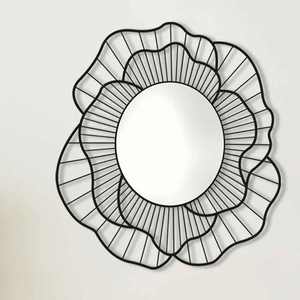 Espejo de pared de Metal de diseño moderno de alta calidad, patrón de flores, espejo Selfie más vendido, precio de cabina de fotos para exportadores indios - Product Image 3