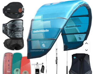 Cometa SWitchblade de todos los tamaños, líder en ventas, para kitesurf y kiteboarding, kit completo - Product Image 2
