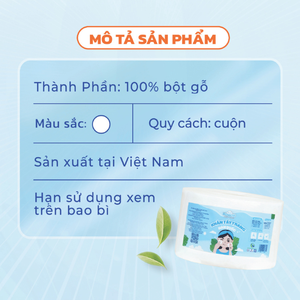 Toalla Facial Desechable Kawaii 400 Hojas 10x10cm Toallitas Desmaquillantes Rollo DE UNA Fábrica de Vietnam - Product Image 3